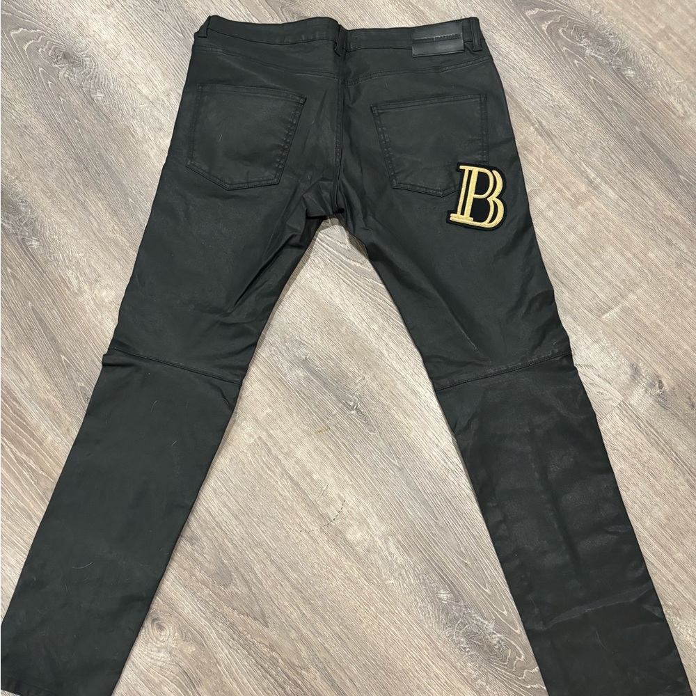 Black Balmain jeans
